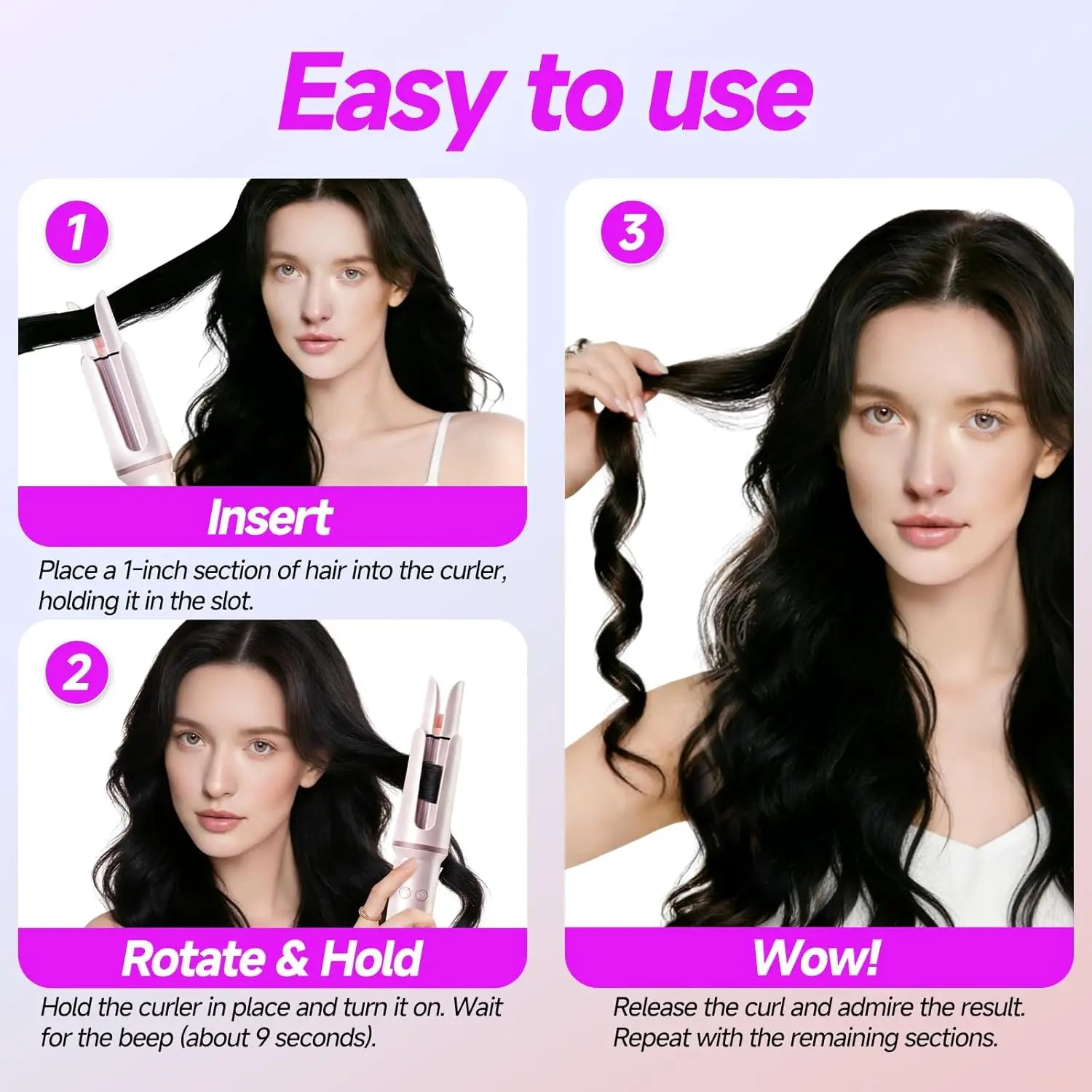 Effortless Glam Auto Curling Iron